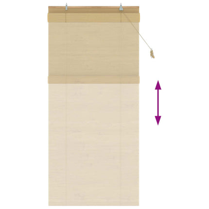 Rullegardin Naturfarvet 90 x 220 cm Bambus