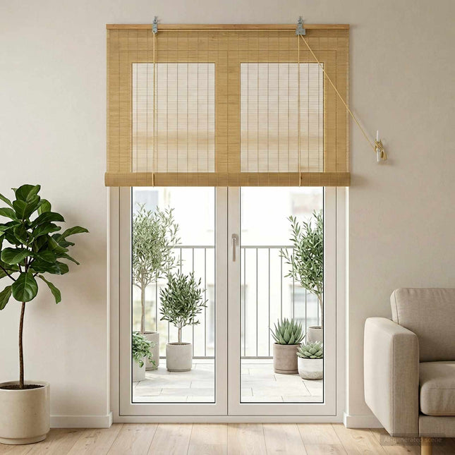 Rullegardin Naturfarvet 120 x 220 cm Bambus