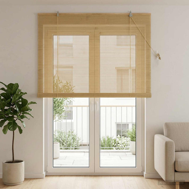 Rullegardin Naturfarvet 150 x 220 cm Bambus