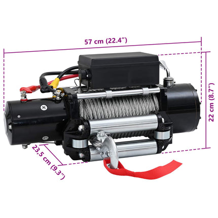 Elektrisk vinsch PVC Sort