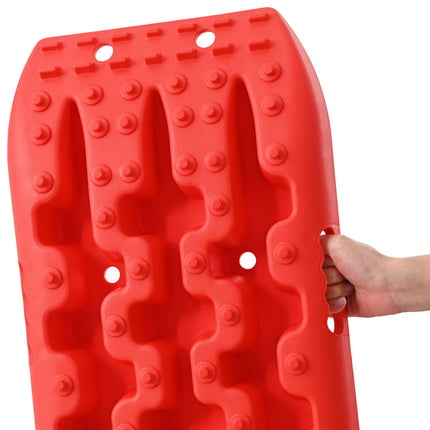Traction Board 2 pcs Rød 106 x 30,5 x 7 cm Forstærket nylon