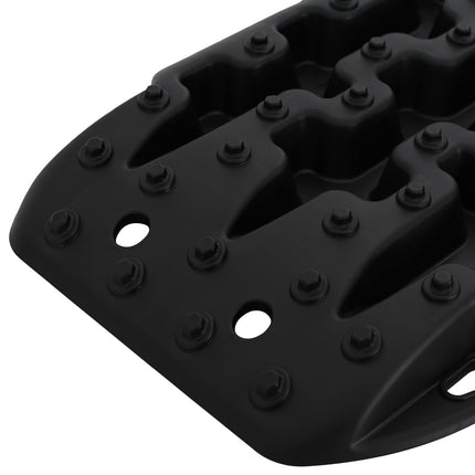 Traction Board 2 pcs Sort 57,5x30,5x5,5 cm Forstærket nylon