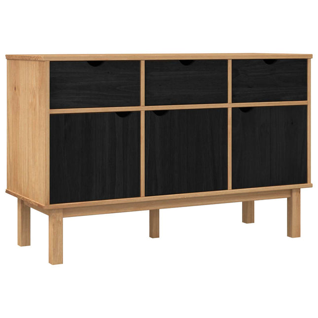 Skænk OTTA Brun og sort 114 x 43 x 73,5 cm