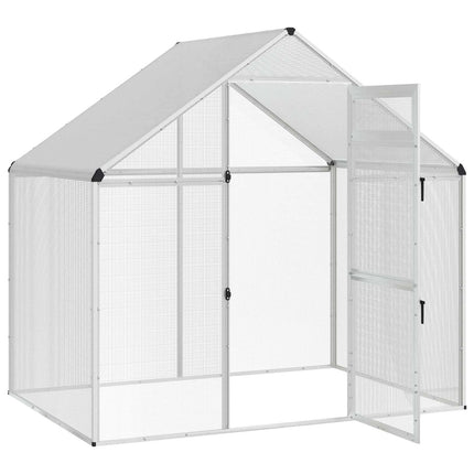 Fuglebur Sølv 181,5 x 110,5 x 173,5 cm Svejset Trådnet