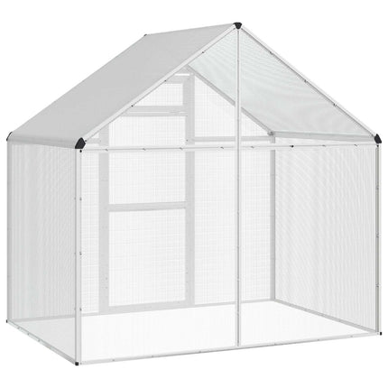 Fuglebur Sølv 181,5 x 110,5 x 173,5 cm Svejset Trådnet