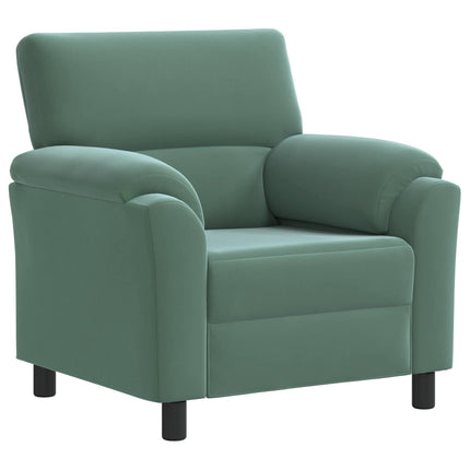 Sofa Sæt 2 pcs Havgrøn Fløjl