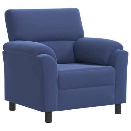 Sofa Sæt 2 pcs Politi blå Fløjl