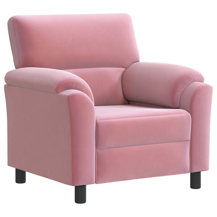 Sofa Sæt 2 pcs Lyserød Fløjl