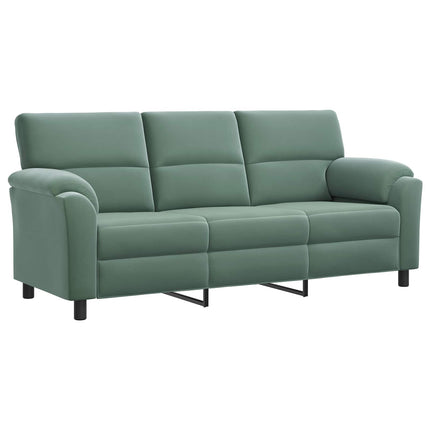 Sofa Sæt 3 pcs Havgrøn Fløjl
