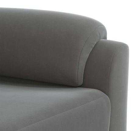 Sofa Sæt 2 pcs Mørkegrå Fløjl