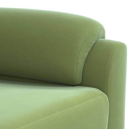 Sofa Sæt 2 pcs Lys grøn Fløjl