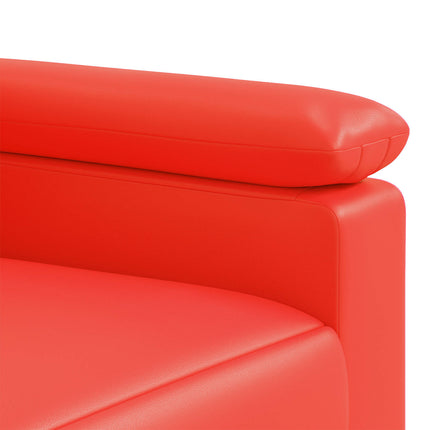 Sofa Sæt 2 pcs Rød Kunstlæder