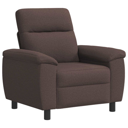 Sofa Sæt 2 pcs Mørk Brun Stof