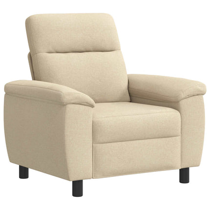 Sofa Sæt 3 pcs Cremefarvet Stof
