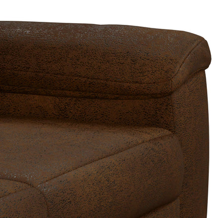 Sofa Sæt 3 pcs Brun Faux Suede Læder