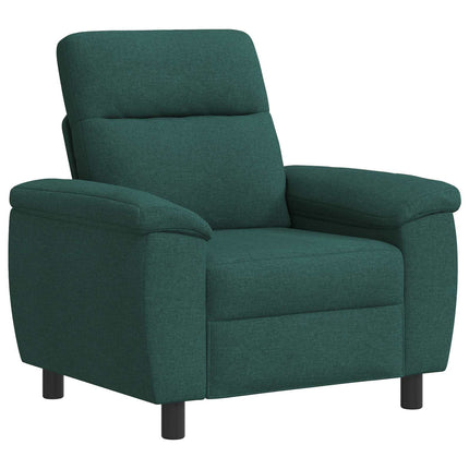 Sofa Sæt 3 pcs Mørkegrøn Stof