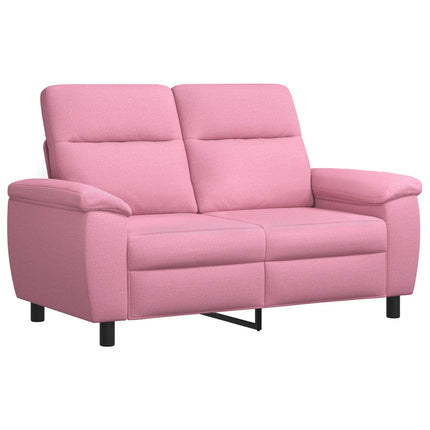 Sofa Sæt 2 pcs Lyserød Stof