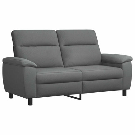 Sofa Sæt 2 pcs Mørkegrå Stof