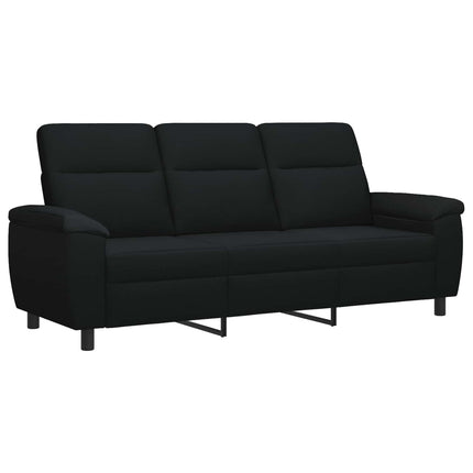 Sofa Sæt 2 pcs Sort Stof