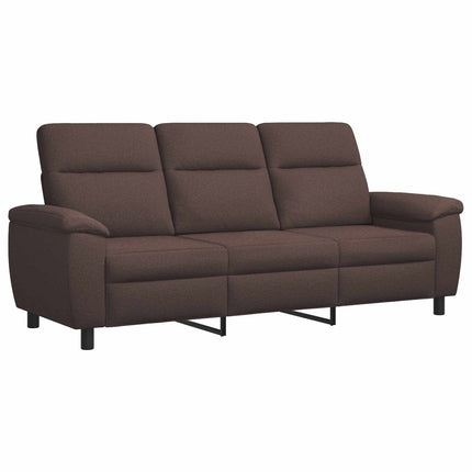 Sofa Sæt 2 pcs Mørk Brun Stof