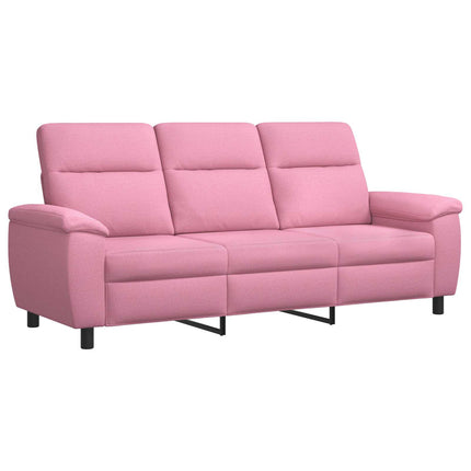 Sofa Sæt 2 pcs Lyserød Stof