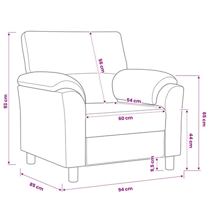Sofa Mørkegrøn 94 x 85 x 93 cm Fløjl