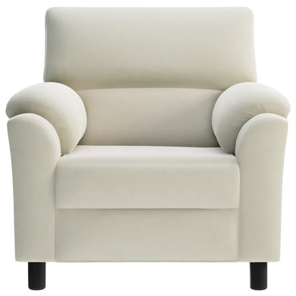 Sofa Cremefarvet 94 x 85 x 93 cm Fløjl