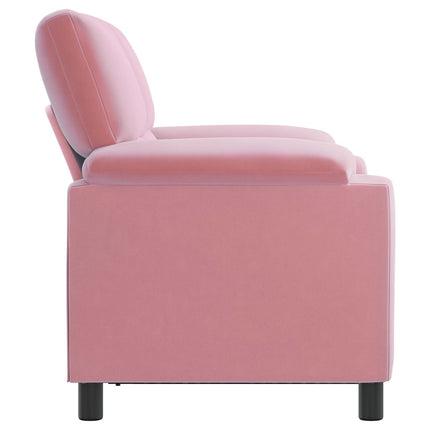 Sofa Lyserød 154 x 85 x 93 cm Fløjl