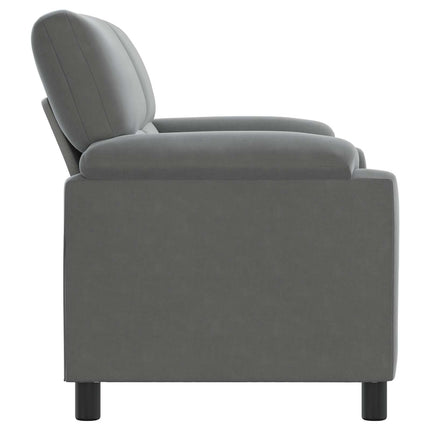 Sofa Mørkegrå 174 x 85 x 93 cm Fløjl