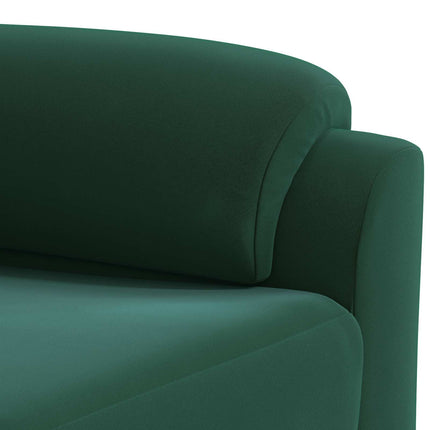 Sofa Mørkegrøn 214 x 85 x 93 cm Fløjl