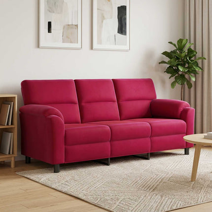 Sofa Vinrød 214 x 85 x 93 cm Fløjl