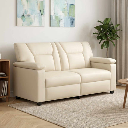 Sofa Cremefarvet 171 x 85 x 93 cm Kunstlæder