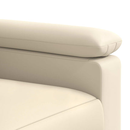 Sofa Cremefarvet 171 x 85 x 93 cm Kunstlæder