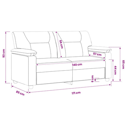 Sofa Cappuccino 171 x 85 x 93 cm Kunstlæder