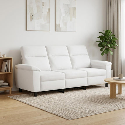 Sofa Hvid 214 x 90 x 95 cm Stof