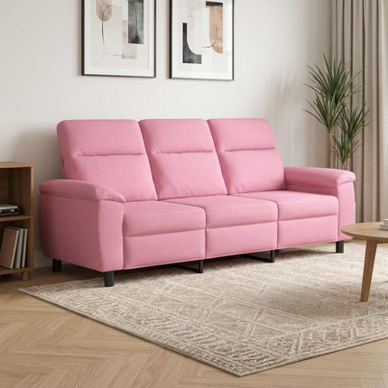 Sofa Lyserød 214 x 90 x 95 cm Stof