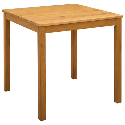 Spisestuesæt 5 stk. Beige Massivt Eg Træ