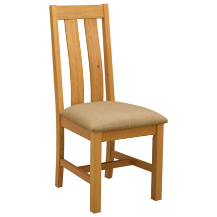 Spisestuesæt 5 stk. Beige Massivt Eg Træ