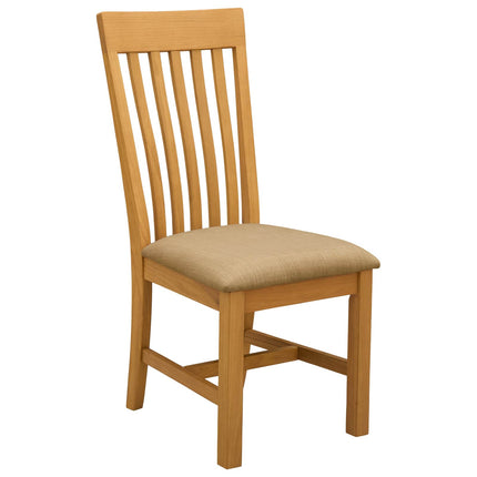 Spisestuesæt 7 stk. Beige Massivt Eg Træ