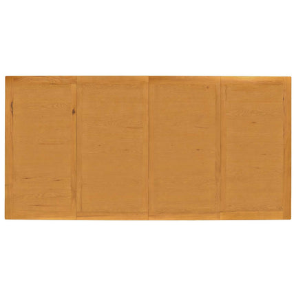 Spisestuesæt 9 stk. Beige Massivt Eg Træ