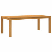 Spisebord 200 x 100 x 75 cm Massivt Eg Træ Naturfarvet