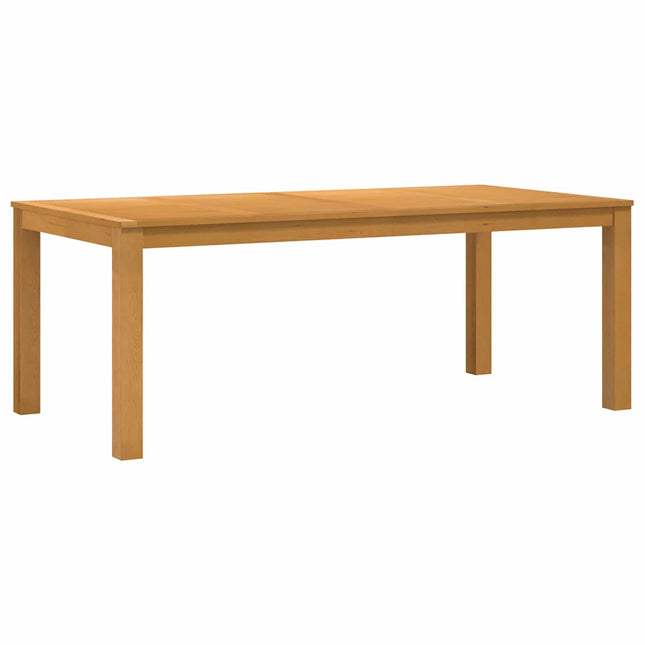 Spisebord 200 x 100 x 75 cm Massivt Eg Træ Naturfarvet