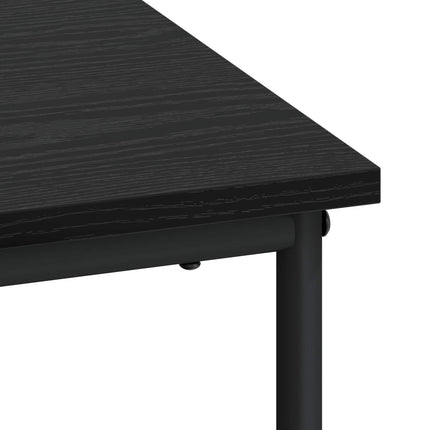 Skrivebord med opbevaring Sort eg 100 x 50 x 75 cm