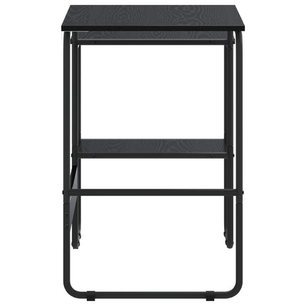 Skrivebord med opbevaring Sort eg 100 x 50 x 75 cm