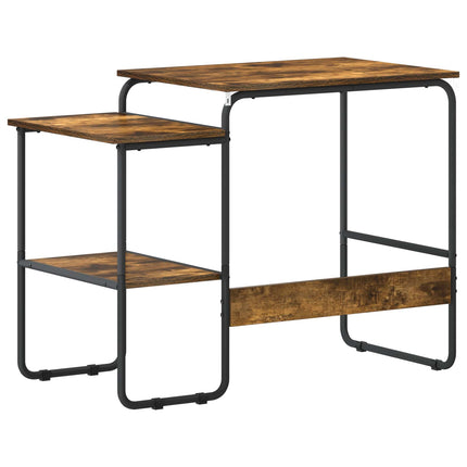 Skrivebord med opbevaring Røget eg 100 x 50 x 75 cm