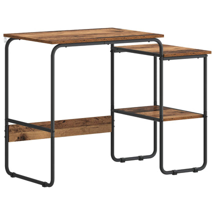 Skrivebord med opbevaring Egetræ 100 x 50 x 75 cm