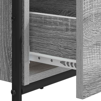 Skrivebord med opbevaring Grå Sonoma 120 x 50 x 75 cm