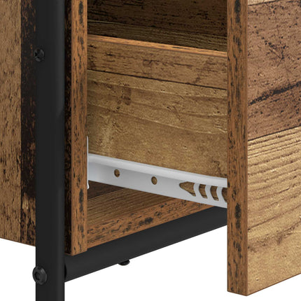 Skrivebord med opbevaring Egetræ 120 x 50 x 75 cm