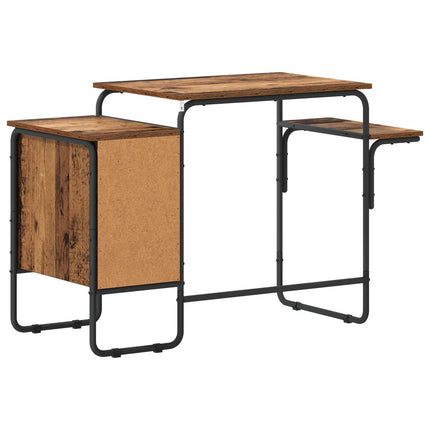 Skrivebord med opbevaring Egetræ 120 x 50 x 75 cm