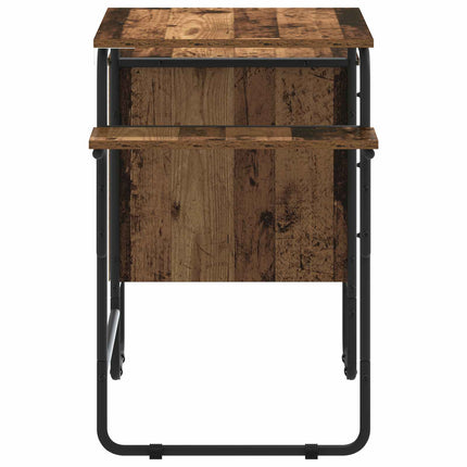 Skrivebord med opbevaring Egetræ 120 x 50 x 75 cm